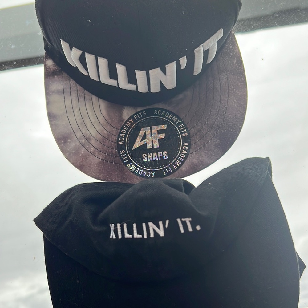 2 hats thats say killin it